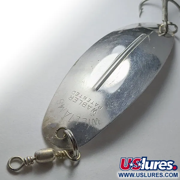 Vintage Williams Wabler W70, 1oz silver fishing spoon #19103