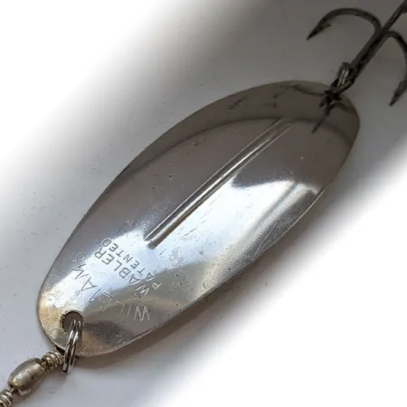 Vintage Williams Wabler W70, 1oz silver fishing spoon #19103