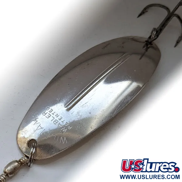 Vintage Williams Wabler W70, 1oz silver fishing spoon #19103