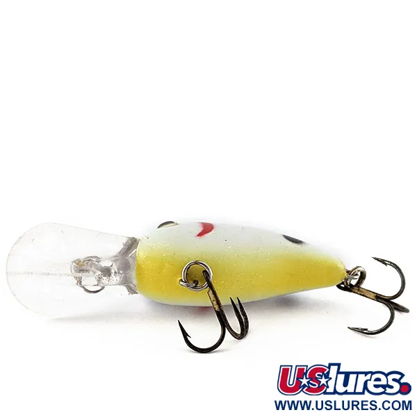 Vintage   Strike King 4XD, 1/3oz Pearl/Black Splatter w/Char fishing lure #19106