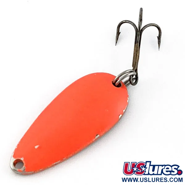 Vintage Acme Wonderlure, 1/4oz nickel/red UV fishing spoon #19115
