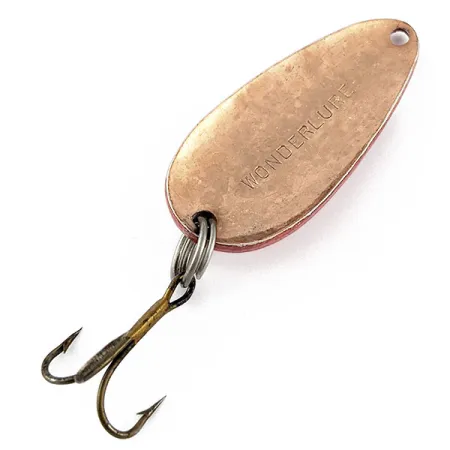 Vintage Acme Wonderlure, 1/4oz red/white/copper fishing spoon #19116
