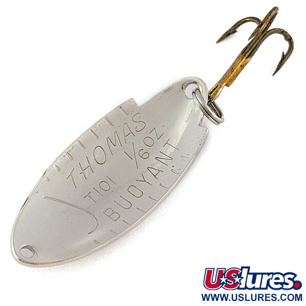 Vintage   Thomas Buoyant, 3/16oz nickel fishing spoon #19121