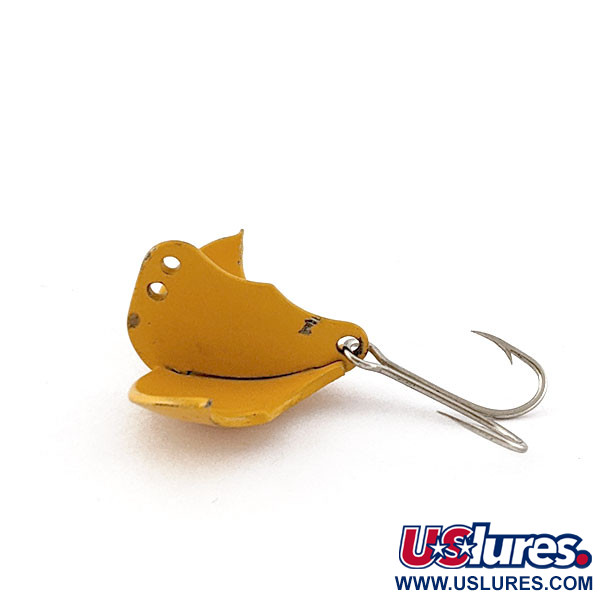 Vintage  Harrison Industries Baby Bat, 3/16oz yellow fishing spoon #20200