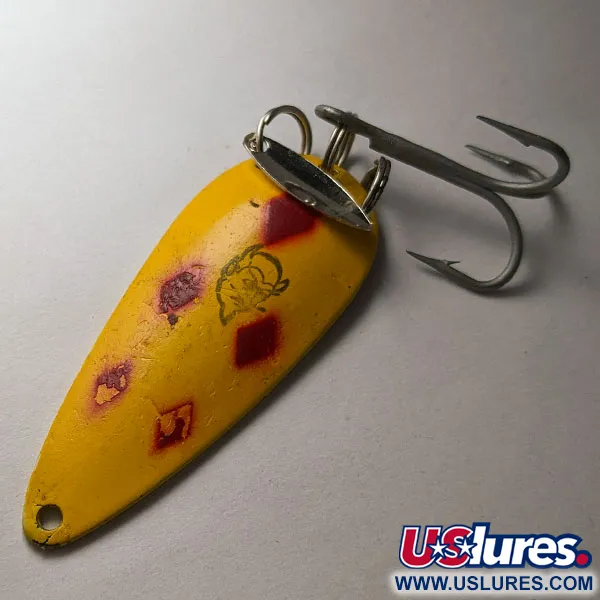 Vintage  Eppinger Dardevle Imp Klicker, 2/5oz Five of Diamonds fishing spoon #19136