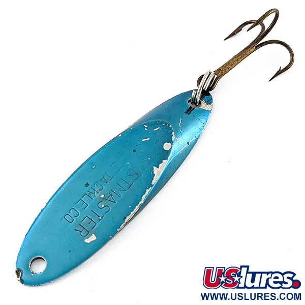 Vintage Acme Kastmaster, 3/8oz blue/nickel fishing spoon #19140