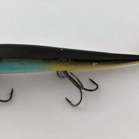 Vintage Head Hunter HH Minnow Suspending Jerkbait, 1/4oz Steel Teal fishing lure #19149