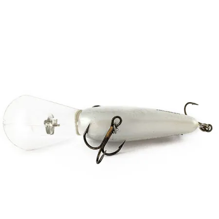 Vintage Bomber Fat Free Shad Bill Dance, 1/2oz Pearl White fishing lure #19154