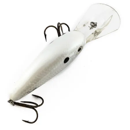 Vintage Bomber Fat Free Shad Bill Dance, 1/2oz Pearl White fishing lure #19154