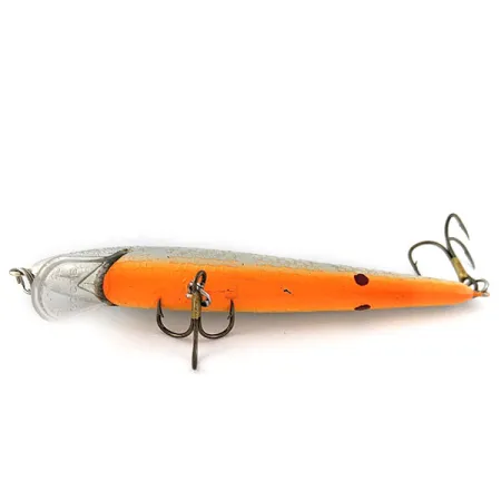 Vintage Smithwick Floating Rattlin Rogue, 1/4oz Chrm Blk Back OB fishing lure #19156