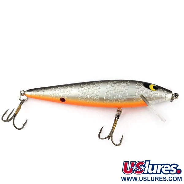 Vintage   Smithwick Floating Rattlin Rogue, 1/4oz Chrm Blk Back OB fishing lure #19156