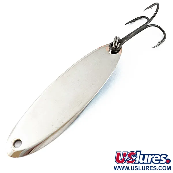 Vintage Acme Kastmaster, 3/4oz nickel/blue fishing spoon #19161