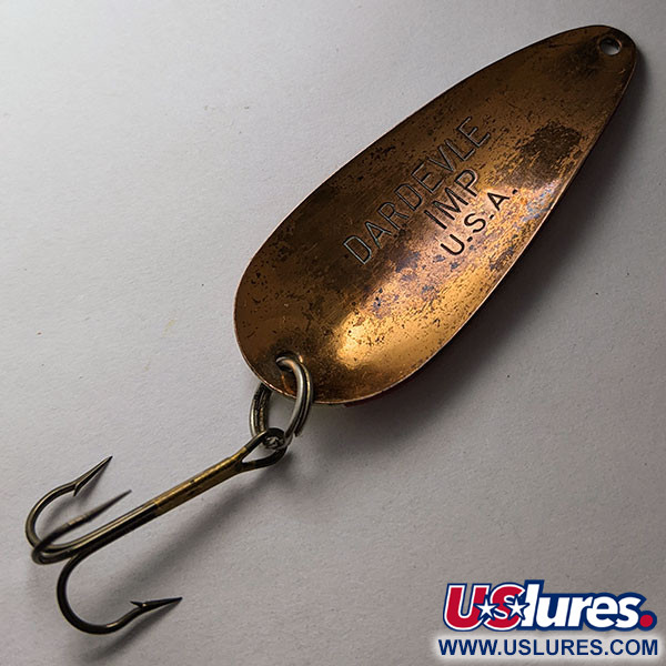 EPPINGER 2/5OZ DOUBLE HOOK DARDEVLE IMP COPPER BACK - Northwoods