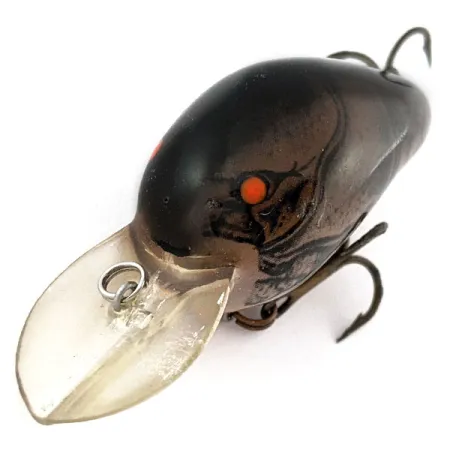Vintage Bomber Fat A B04F, 3/16oz Dark Brown Crawdad fishing lure #19170