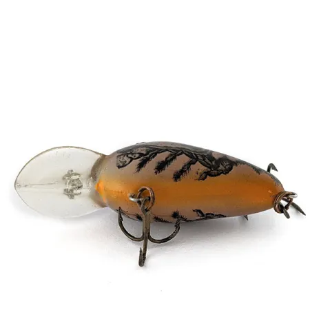 Vintage Bomber Fat A B04F, 3/16oz Dark Brown Crawdad fishing lure #19170