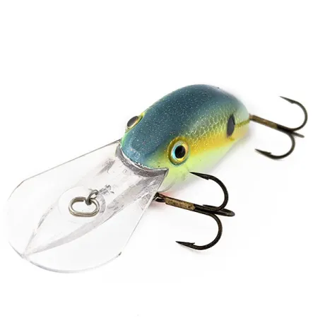 Vintage Strike King Pro Model 5XD, 2/3oz Chartreuse Sexy Shad fishing lure #19175