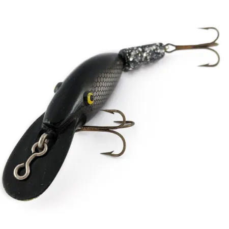 Vintage Eppinger Sparkle Tail, 2/5oz black fishing lure #19183