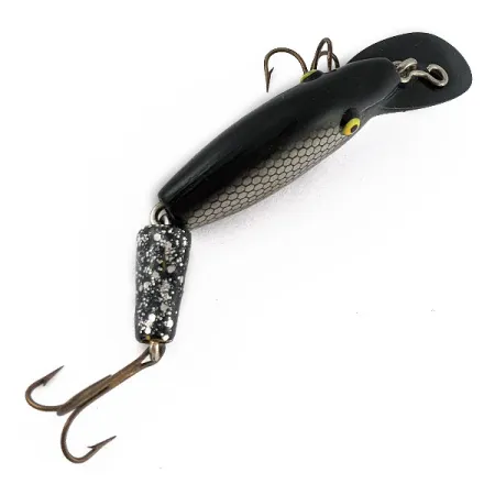 Vintage Eppinger Sparkle Tail, 2/5oz black fishing lure #19183