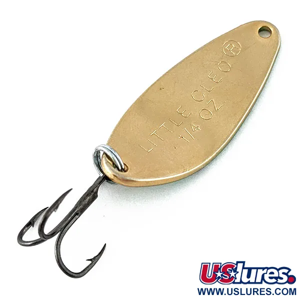 Vintage Acme Little Cleo, 1/4oz Fire tiger fishing spoon #19188