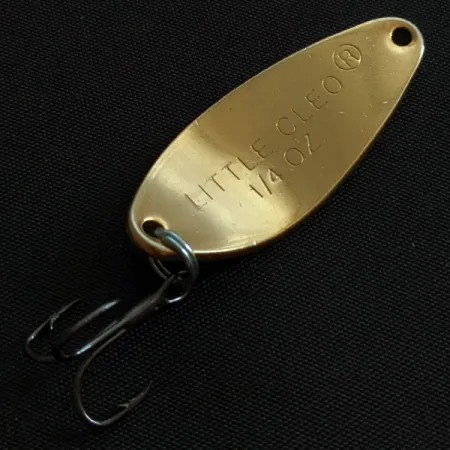 Vintage Acme Little Cleo, 1/4oz Fire tiger fishing spoon #19188