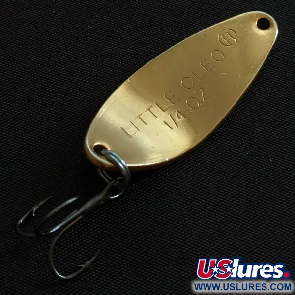 Vintage Acme Little Cleo, 1/4oz Fire tiger fishing spoon #19188