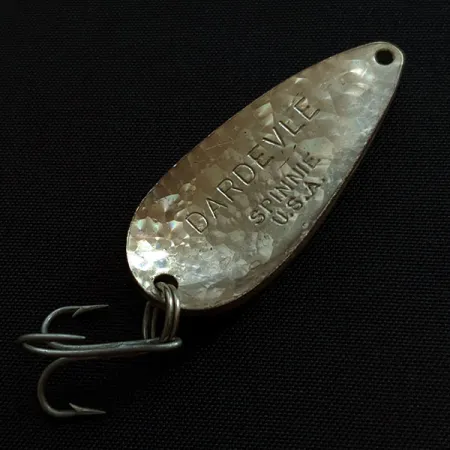 Vintage Eppinger Dardevle Spinnie Crystal, 1/3oz Crystal fishing spoon #19193