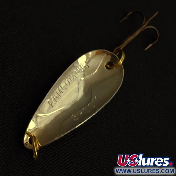 Vintage Acme Kamlooper Spoon, 2/5oz gold/yellow/red fishing spoon #19201