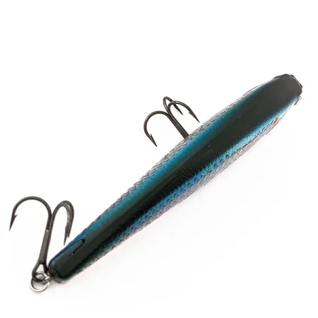 Vintage Lucky Craft Pointer 100, 2/3oz Crack black nip fishing lure #21246