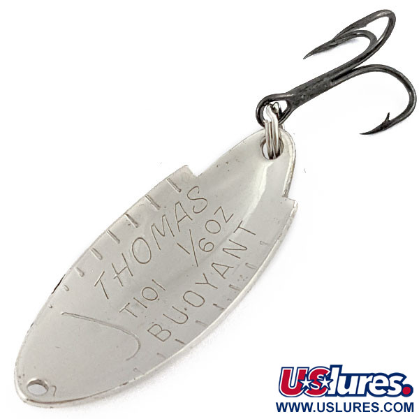Vintage   Thomas Buoyant, 3/16oz nickel fishing spoon #19213