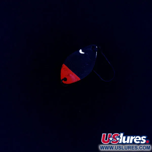 Vintage Shoff's F.S.T. S-O​, 3/32oz nickel/red UV fishing spoon #19221