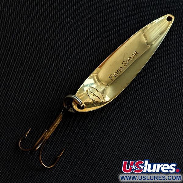 Vintage Acme Fiord Spoon, 2/5oz gold fishing spoon #19224