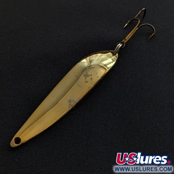 Vintage Acme Fiord Spoon, 2/5oz gold fishing spoon #19224