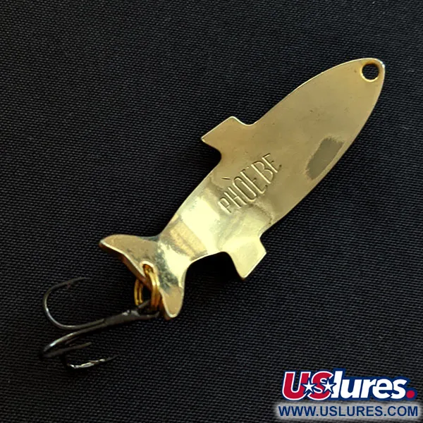 Vintage Acme Phoebe, 1/4oz gold fishing spoon #19225