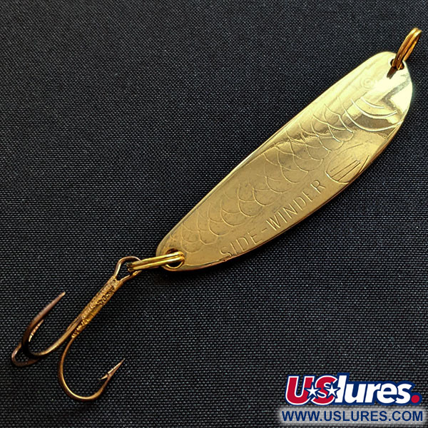 Vintage  Acme Side-Winder, 1/3oz gold fishing lure #19237