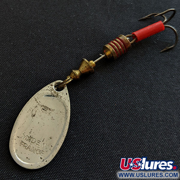 Vintage   Mepps Aglia 2, 3/16oz silver spinning lure #19241