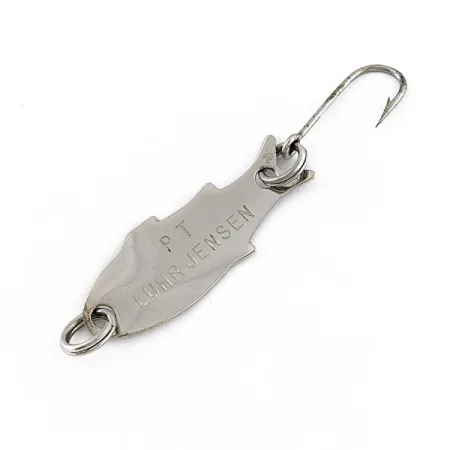 Vintage Luhr Jensen PT, 3/64oz nickel fishing spoon #19242