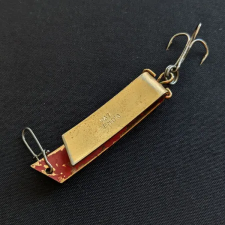 Vintage South Bend Super-Duper 506 , 1/4oz gold fishing spoon #19243