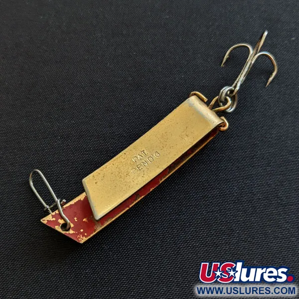 Vintage  South Bend Super-Duper 506 , 1/4oz gold fishing spoon #19243