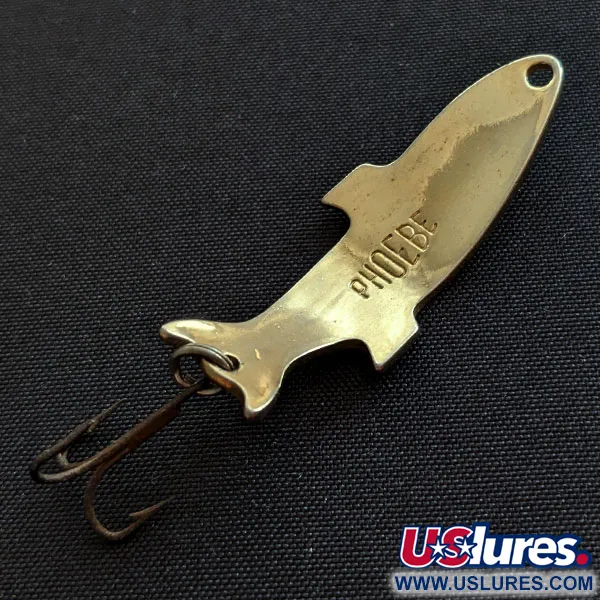 Vintage Acme Phoebe, 1/8oz gold fishing spoon #19245