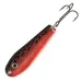Vintage  Renosky Lures Renosky bloody jig spoon, 2/5oz Red Black fishing spoon #19247
