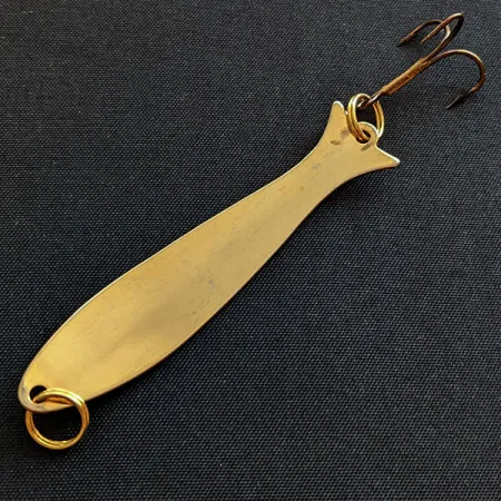 Vintage Acme Flash-King Wobbler, 3/16oz gold fishing spoon #19251