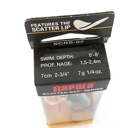 Rapala Scatter Rap Crank 07, 1/4oz Yellow Perch fishing lure #19252