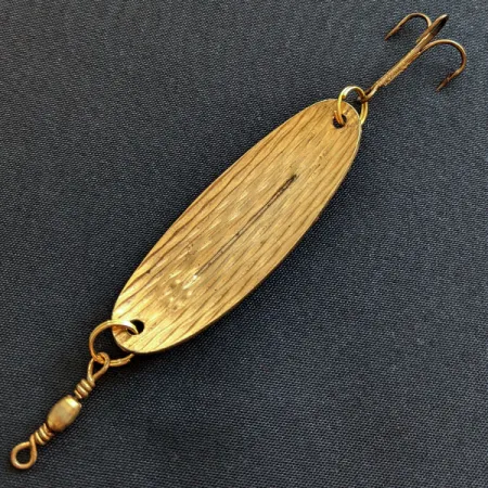 Vintage Williams Wabler W40, 1/4oz gold fishing spoon #19255