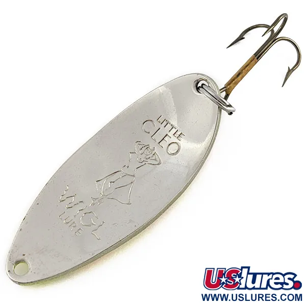 Vintage  Seneca Little Cleo (Hula Girl), 2/3oz yellow/red/nickel fishing spoon #19308