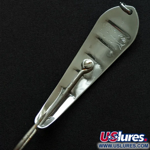 Vintage   Barracuda Reflecto Spoon #3, 2/5oz nickel fishing spoon #19317