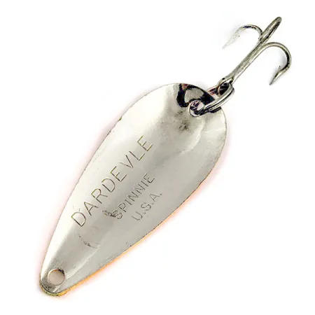 Vintage Eppinger Dardevle Spinnie, 1/3oz Honeycomb splash fishing spoon #19319