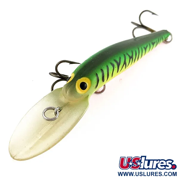 Vintage   Storm Deep Thunder Stick (pre Rapala), 1/3oz Fire tiger fishing lure #19331