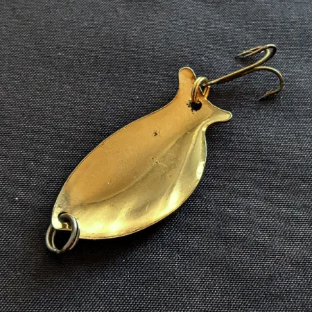 Vintage Ideal Products Mr Fish, 3/16oz gold fishing spoon #19343