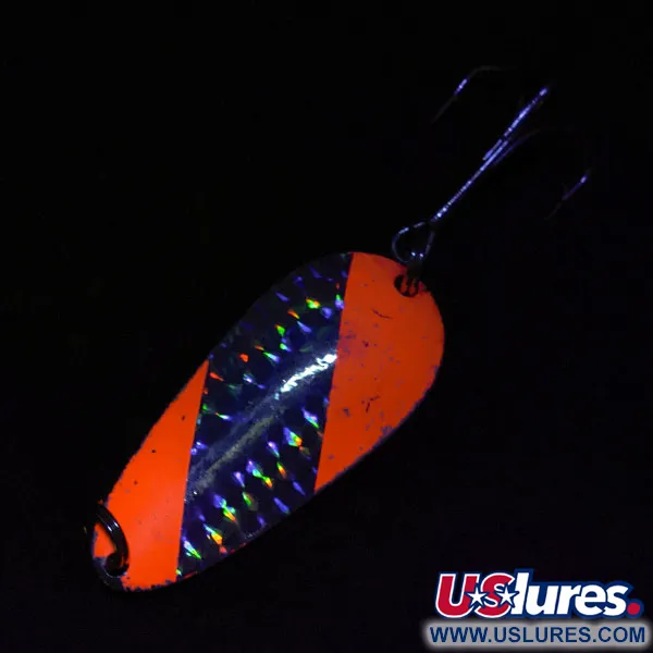 Vintage   Nebco Tor-P-DO 3 UV, 1oz nickel/pink UV fishing spoon #19345