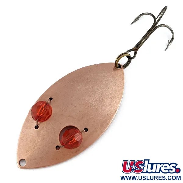 Vintage   Horrocks-Ibbotson Wobbler, 3/4oz copper/red eyes fishing spoon #19347